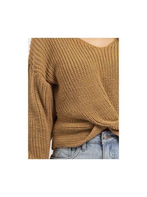 Pull col v avec noeud kirvina - Kiabi