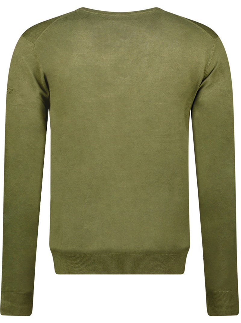 Pull col v felineak – canadian peak Vert olive - Kiabi