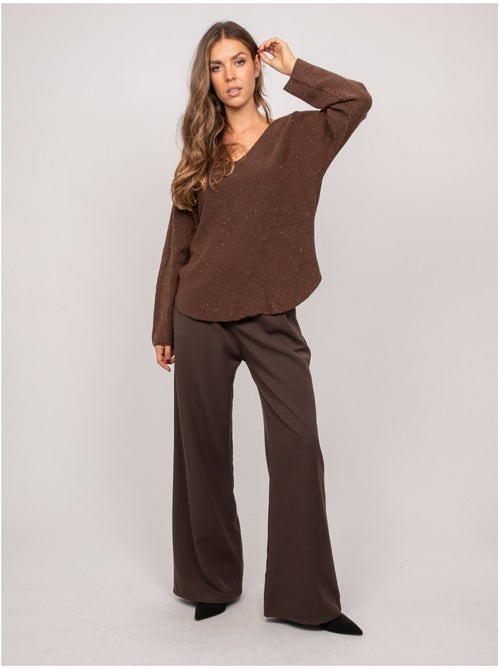 Pull col v maille fil brillant kassiane - Kiabi Pull col v maille fil brillant kassiane - Kiabi