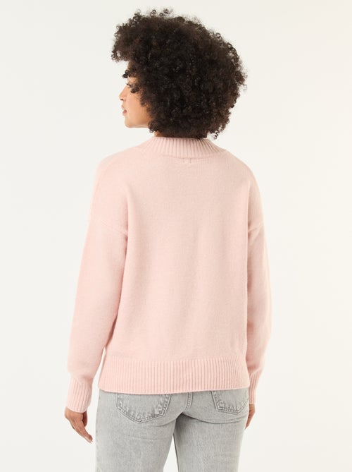 Pull col V uni - Kiabi