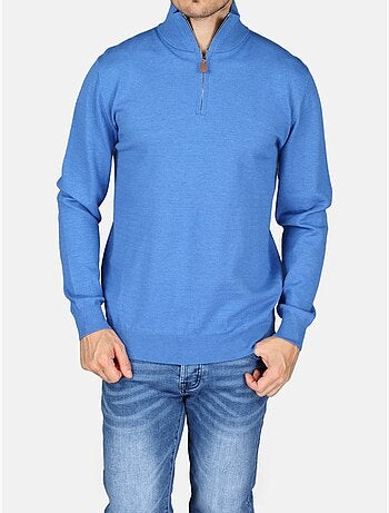 Pull col montant zippé