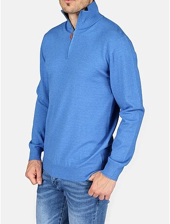 Pull col montant zippé