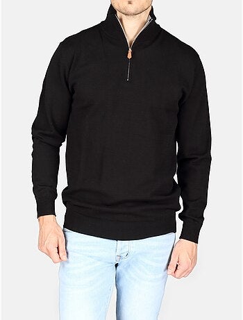 Pull col montant zippé