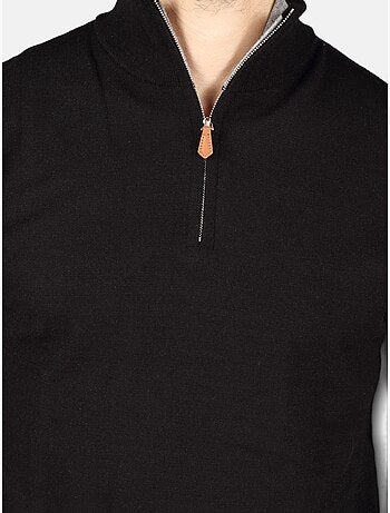Pull col montant zippé