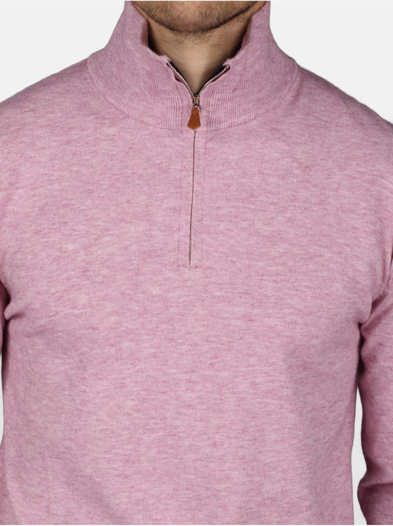 Pull col zippé - Yves Enzo Rose - Kiabi