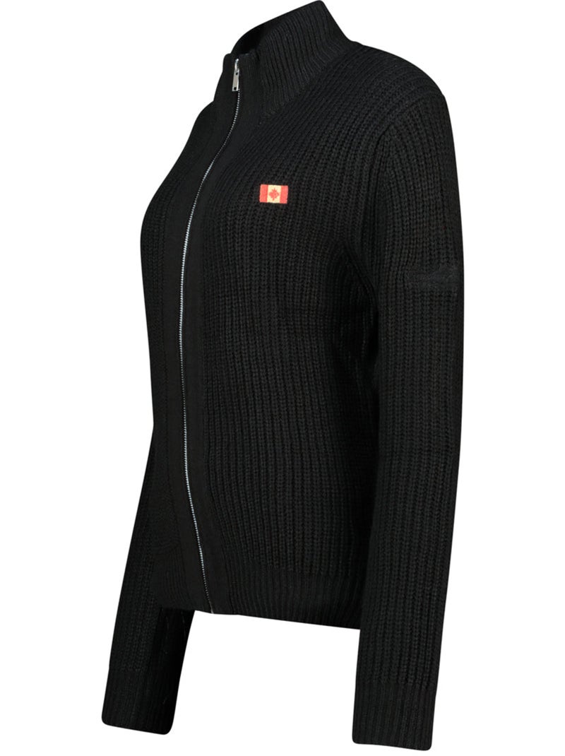 Pull col zippé flexibleak – canadian peak Noir - Kiabi