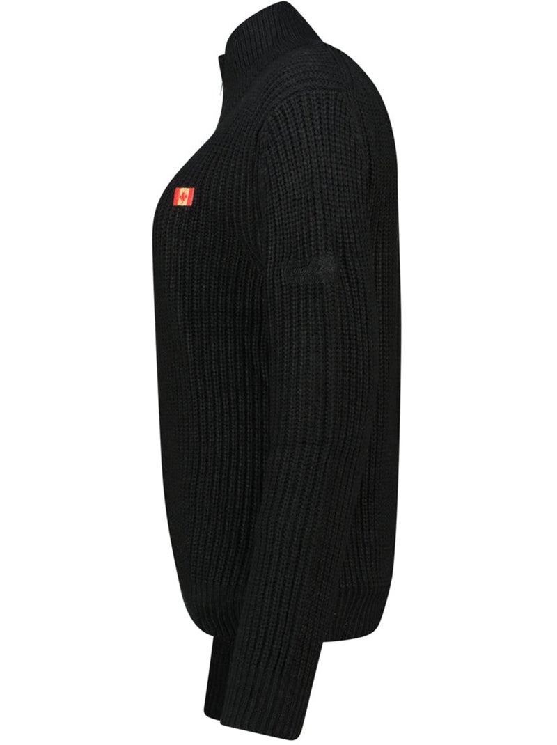 Pull col zippé flexibleak – canadian peak Noir - Kiabi