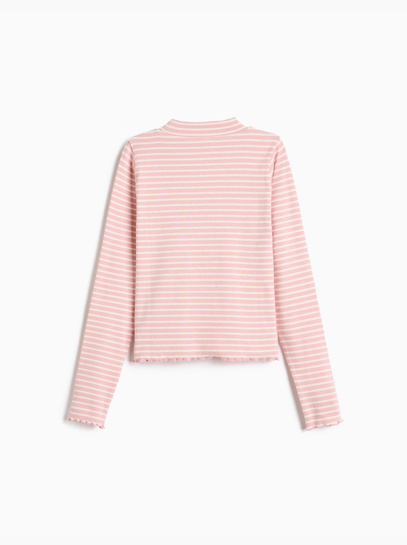 Pull court à rayures, mo fashion Rose - Kiabi