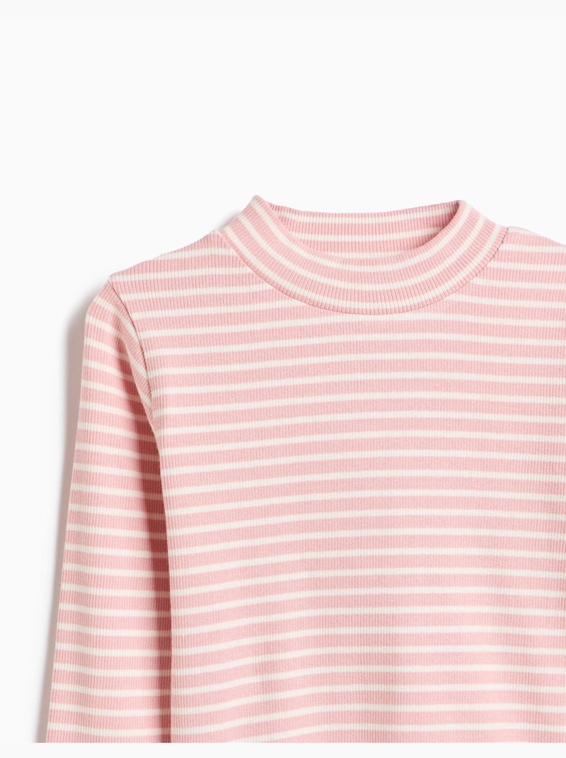 Pull court à rayures, mo fashion Rose - Kiabi