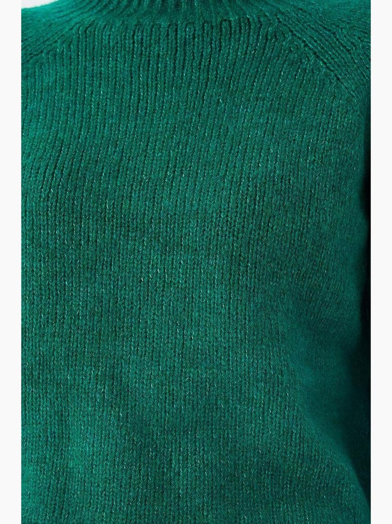 Pull court en maille texturée femme mixray Vert - Kiabi