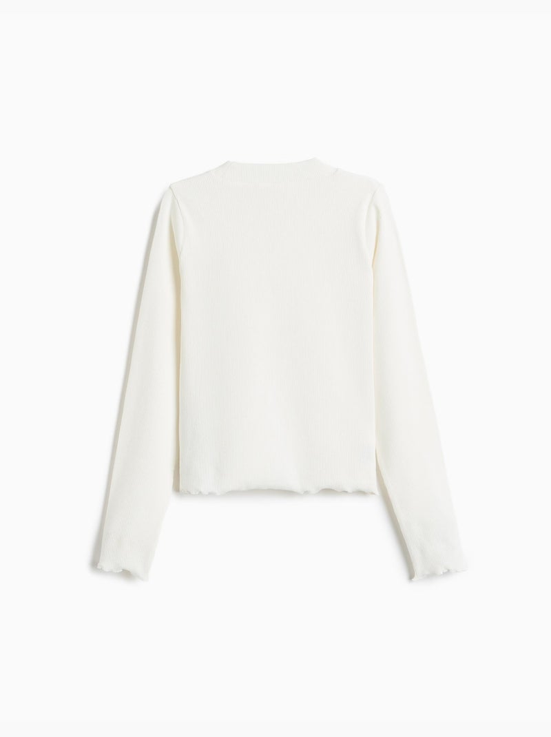 Pull court, mo fashion Blanc - Kiabi