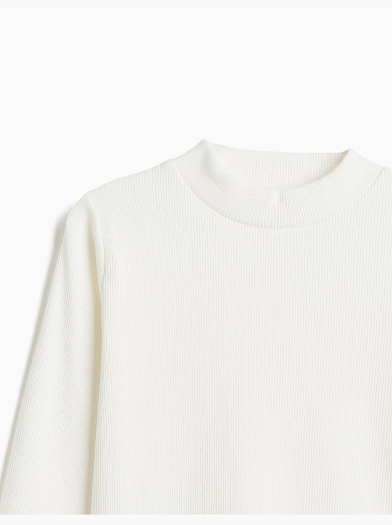 Pull court, mo fashion Blanc - Kiabi
