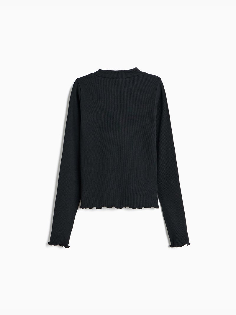 Pull court, mo fashion Noir - Kiabi