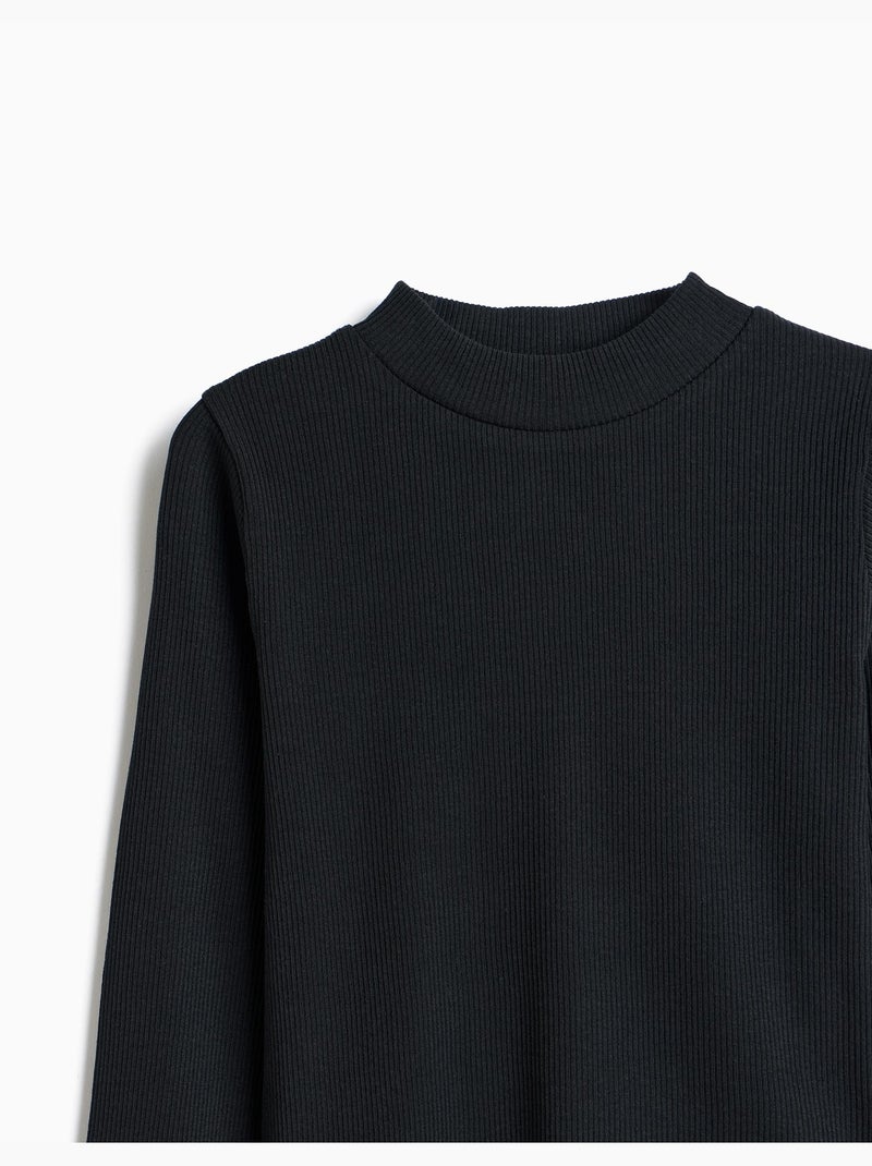 Pull court, mo fashion Noir - Kiabi