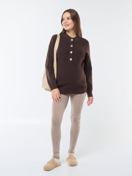 Pull d'allaitement à ouverture boutonnée - Kiabi