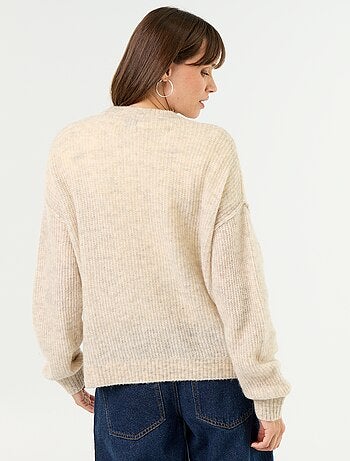 Pull d'allaitement en laine mélangée