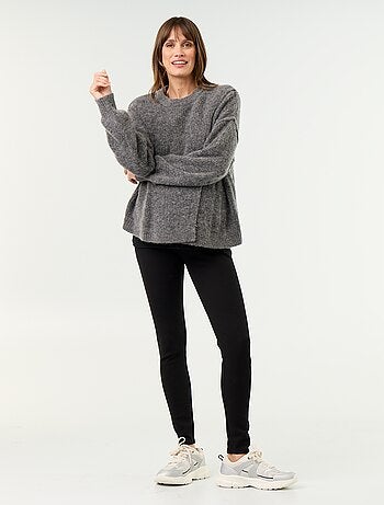 Pull d'allaitement en laine mélangée