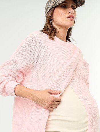 Pull d'allaitement en laine mélangée