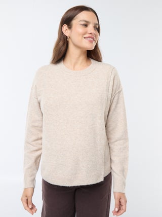 Pull d'allaitement en maille douce