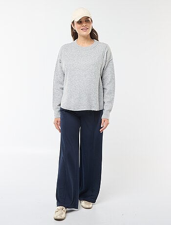 Pull d'allaitement en maille douce