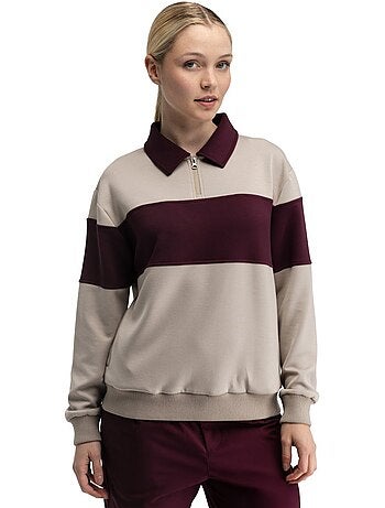 Pull de golf demi-zip femme golf femme eagle-w sand