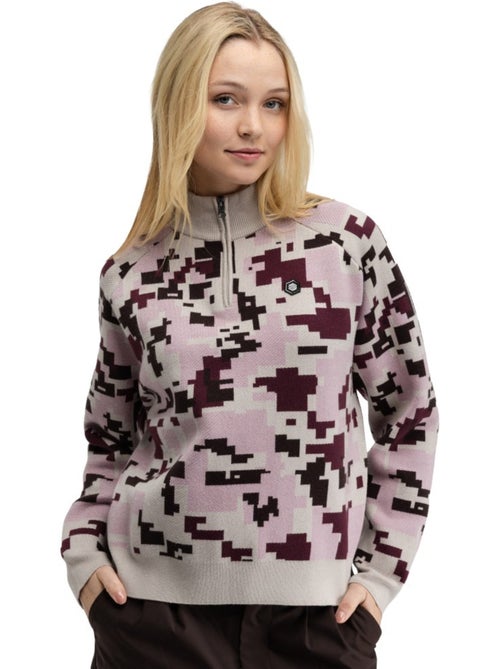 Pull de golf demi-zip femme golf femme fade-w - Kiabi
