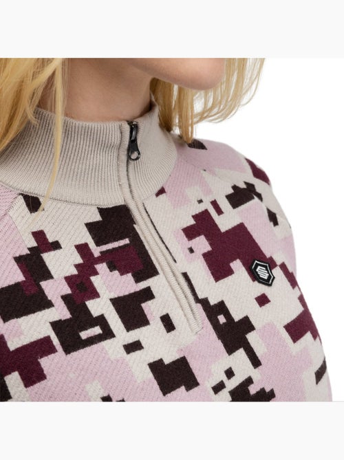 Pull de golf demi-zip femme golf femme fade-w - Kiabi