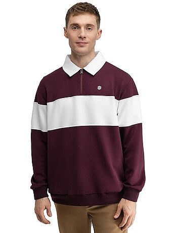 Pull de golf demi-zip homme golf homme eagle cherry