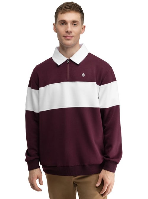 Pull de golf demi-zip homme golf homme eagle cherry - Kiabi