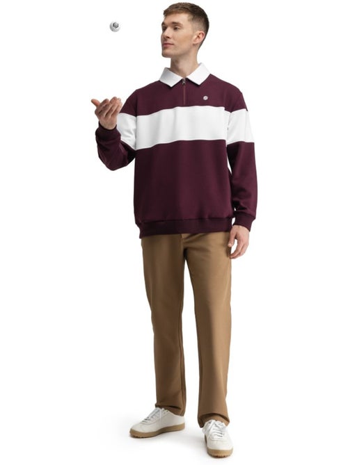 Pull de golf demi-zip homme golf homme eagle cherry - Kiabi