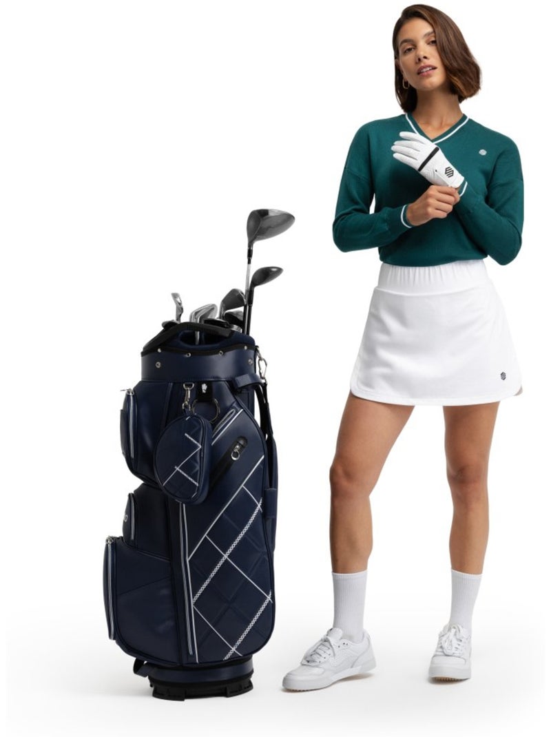 Pull de golf maille col en v femme golf femme gimme teal Vert - Kiabi