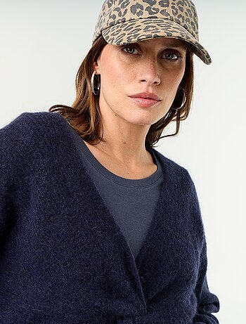 Pull de maternité cropped twisté