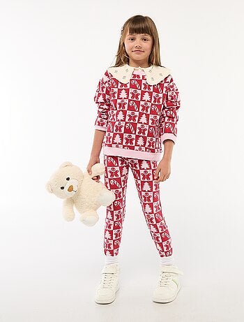 Pull de Noël à motif imprimé en coton