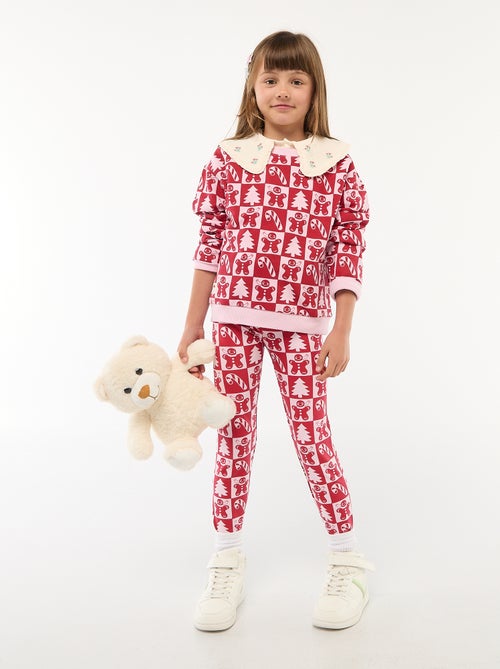 Pull de Noël à motif all-over en coton - Kiabi