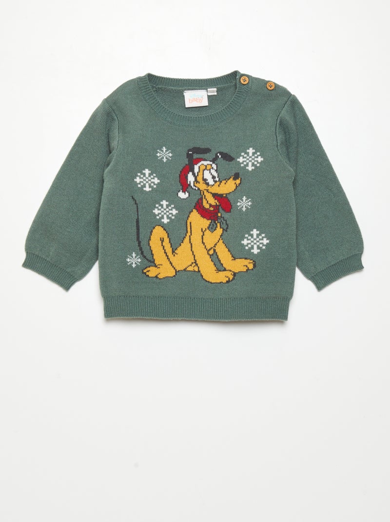 Pull de noël 'Disney' Vert - Kiabi