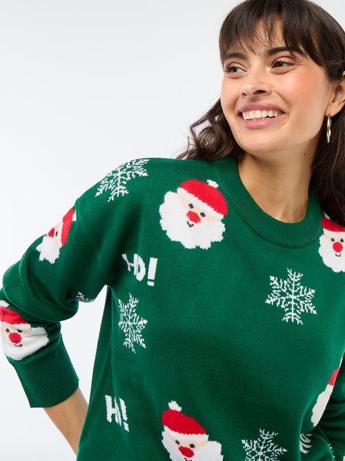 Pull de Noël en jacquard - Kiabi