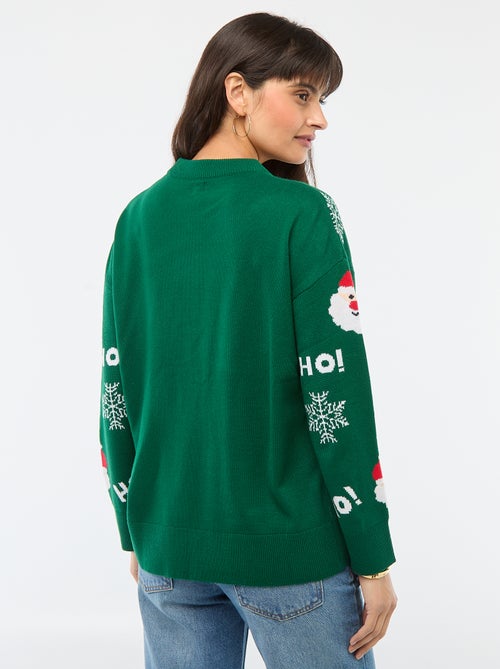 Pull de Noël en jacquard - Kiabi