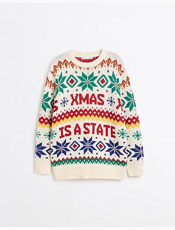 Pull de noël en maille, mo fashion