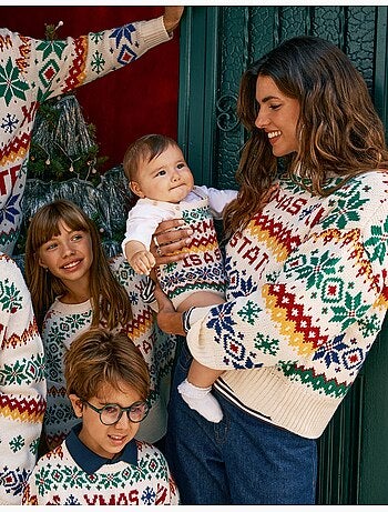 Pull de noël en maille, mo fashion