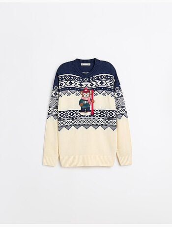 Pull de noël en maille, mo fashion