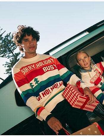 Pull de noël en maille, mo fashion