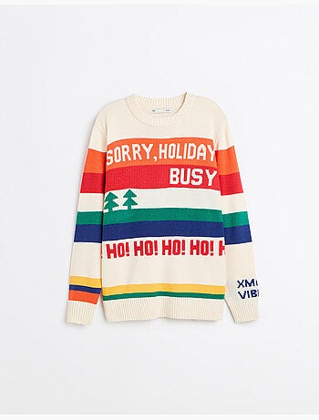 Pull de noël en maille, mo fashion