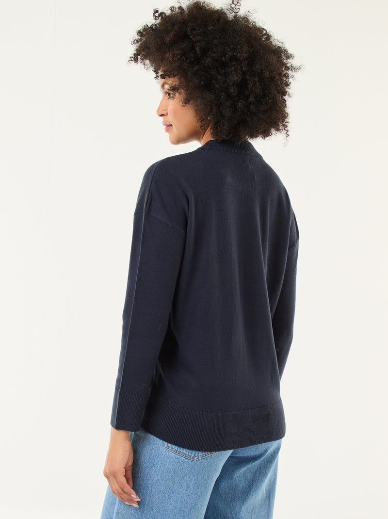 Pull de Noël imprimé Bleu - Kiabi