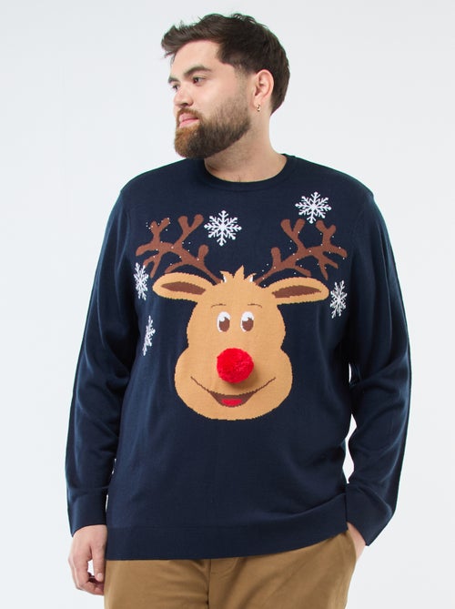 Pull de Noël imprimé 'renne' - Kiabi