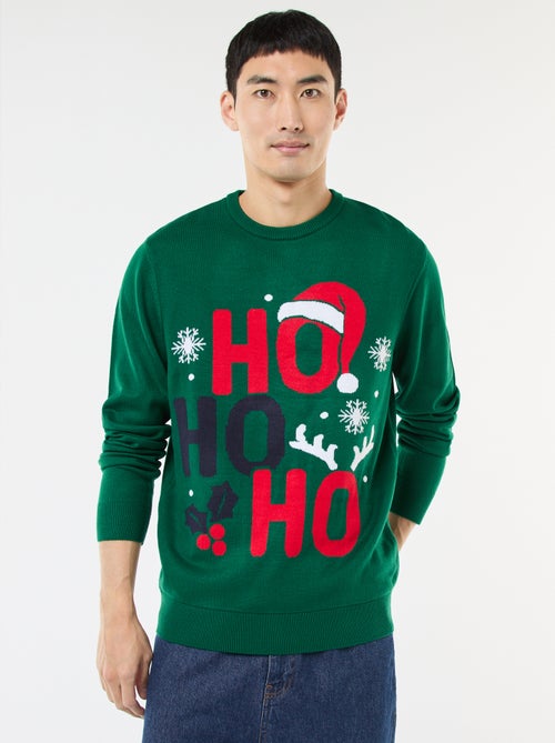 Pull de Noël imprimé - Kiabi