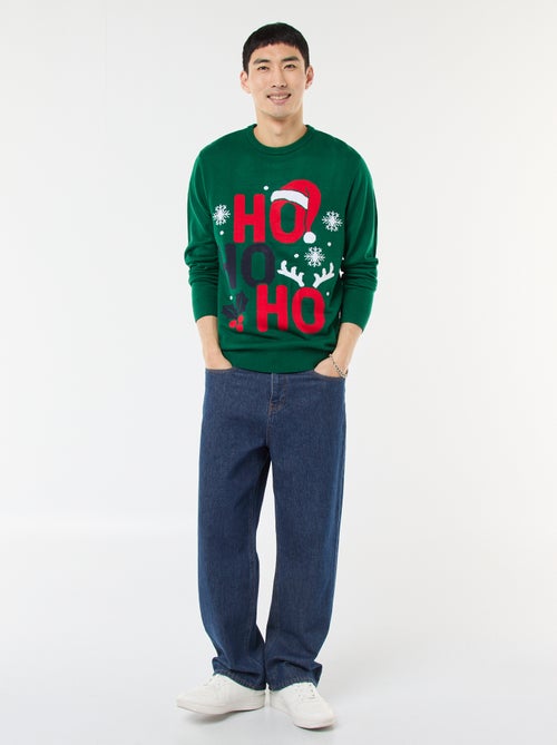 Pull de Noël imprimé - Kiabi