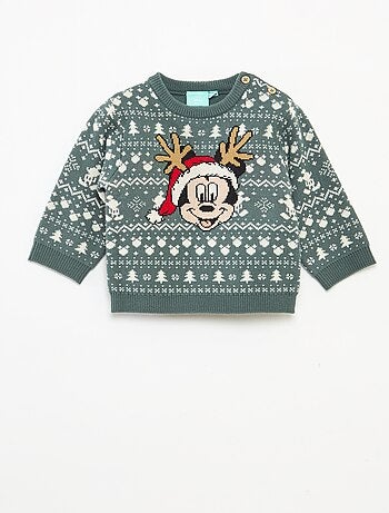 Pull de Noël jacquard 'Disney' 'Mickey'