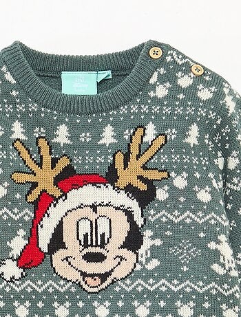 Pull de Noël jacquard 'Disney' 'Mickey'