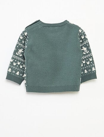 Pull de Noël jacquard 'Disney' 'Mickey'