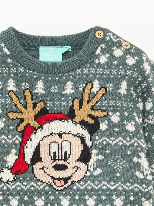 Pull de Noël jacquard 'Disney' 'Mickey' - Kiabi